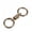 01-Gold, variant on Stainless Steel Spring Double Coil Keychain, Black, Openable Ring for Keys and Tools, Compact for Daily Commute