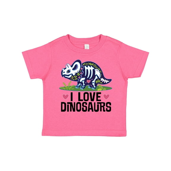 Inktastic Girl Dinosaur I Love Dinosaurs Girls Toddler T-Shirt