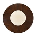 thumbnail image 2 of Michael Amini Paris Chic Round Wood & Marble Dining Table in Porcelain/Espresso, 2 of 7