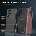 thumbnail image 2 of For Samsung Galaxy S23 Ultra Wallet Case with Card Holder Heavy Duty Protective Dual Layer Shockproof [Hidden Card Slot] [Kickstand] Slim Case for Samsung Galaxy S23 Ultra for Women&Men, Pink, 2 of 9
