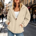 thumbnail image 2 of BUIGTTKLOP Zip up Hoodies for Women Fall Winter Casual Sweatshirts Zipper Oversized Lightweight Cute Jackets with Pockets, 2 of 8