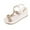 White, variant on Summer Sandals for Women 2025 Arch Support Boho Wedge Open Toe Elastic Strap Causal Daily Shoes for Women Beach Vacation Fashion