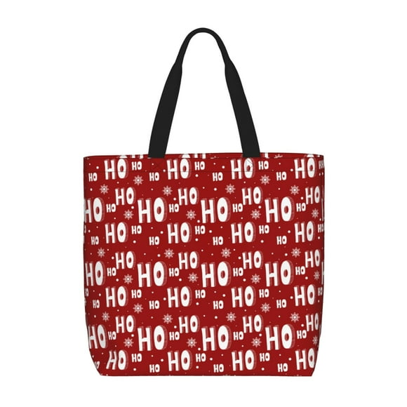 Easygdp Ho-Ho-Ho Bolsa Tote para Mujer, Bolso de Hombro para Trabajo, Playa, Viajes, Compras y Supermercado