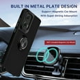 thumbnail image 3 of For Motorola Moto G Play 5G 2025 Impact Metal Ring Holder Stand Magnetic Car Mount Protective Hybrid Case Cover Black, 3 of 3