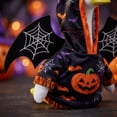 thumbnail image 6 of Halloween Holiday Outdoor Decor, Halloween Porch Goose Outfit, Bat Wing Witch for 23 Inch Porch Goose, Pumpkin and Skeleton Embroidered Porch Goose Clothes, Complete 3-Piece Set, 6 of 6