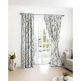 thumbnail image 3 of Green Leaves Blackout Curtains for Bedroom/Living Room, Thermal Insulated Kitchen Curtains, Summer Botanical Elegant Farmhouse Grommet Darkening Window Treatment Drapes 42"x63"x2, 3 of 8