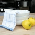 thumbnail image 6 of Arkwright Kitchen Towels (12 Pack), 15 x 25 in., 100% Cotton, Blue & White Windowpane Pattern, 6 of 9
