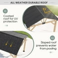 thumbnail image 3 of 11‘x13’ Outdoor Patio Wooden Gazebo - Cedar Solid Wood Gazebo with Galvanized Steel Roof, Wooden Frame, Pavilion for Lawns, Beach, Patio, Garden (11X13FT), 3 of 6