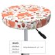 thumbnail image 4 of Balery Squirrel And Fundas de asiento para taburete de bar redondo de tela de terciopelo ajustables que protegen de arañazos y manchas para sillas de 14 a 17 pulgadas.-12 inch, 4 of 7