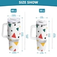 thumbnail image 6 of Yayeee 30oz Stainless Steel Tumbler with Straw and Handle Double-Wall Insulated Travel Water Bottle, Retro Shapes, 6 of 8