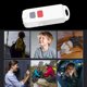 thumbnail image 5 of Llavero con alarma personal segura y recargable con sonido para corredores. blanco, 5 of 6