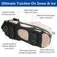 thumbnail image 2 of OROOTL Ice Cleats for Shoes and Boots, Snow Traction Cleats Crampons for Women Men Kids Anti Slip 28 Studs Shoes Walk Traction Cleats on Snow and Ice, 2 of 6