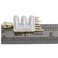 thumbnail image 5 of 10K Yellow Gold Diamond E Initial Bubble Drip Pendant Pave Dome Charm 0.75 CT., 5 of 6