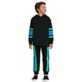 thumbnail image 4 of Cheetah Boys Fleece Hoodie and Joggers, 2-Piece Set, Size 4-18 Husky, 4 of 5