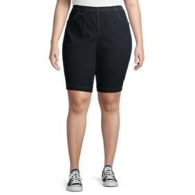 Just My Size Women's Plus Size 4-Pocket Pull-On Bermuda Shorts
