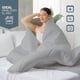 thumbnail image 4 of TESSO HOME Edredón Acolchado Extra Grande Hipoalergénico Relleno Suave de Microfibra Down Alternative Ideal para Todo el Año Uso como Edredón o para Funda Duvet KS Gris, 4 of 5