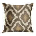 thumbnail image 1 of BOSDECO Pattern Snake Skin Brown and Beige Natural Scale Rattlesnake Reptile Leather Pillow Case Pillow Cover 18x18 inch, 1 of 1