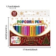 thumbnail image 2 of Popcorn Pens Set, 12Pcs 3D Puffy Bubble Art Markers, Christmas DIY Popcorn Drawing Pens, Multicolor Puffy Paint Marker Kit, Magic Expandable Bubble Graffiti Pens, Creative Raised Effect Art Pen, 2 of 7