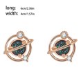 thumbnail image 2 of Qarigey 1 par de pendientes de tuerca, colgante de moda, accesorios elegantes para mujer, regalo dulce, joyería para citas, suministros para mujeres Ropa, zapatos y accesorios Miscelánea Plata Qarigey AP016930-02, 2 of 6