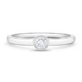 thumbnail image 1 of 925 Sterling Silver Simulated Diamond Birthstone CZ Ring For Little Girls Size 3, 1 of 5