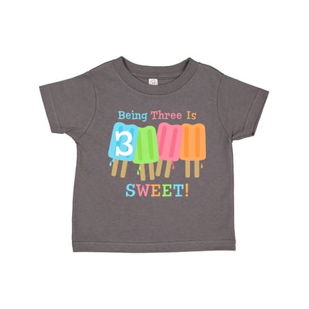 

Inktastic Ice Pop 3rd Birthday Gift Toddler Toddler Girl T-Shirt