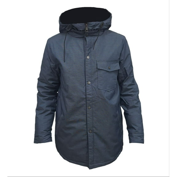 HoodLamb Men's Hemp 2-1 Windbreaker 420, Blue, Medium