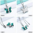 thumbnail image 4 of Cremation Jewelry Butterfly Urn Necklace for Ashes for Women Men Keepsake Memorial Human Pet Ashes Locket Pendant, 4 of 5
