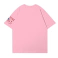 thumbnail image 3 of Dweltoz 250th Anniversary Usa Shirt Women's Usa Printed Casual Tops Short Sleeve Oversized Freedom Shirt Summer Independence Day Solid Color Crewneck Tees,Pink S, 3 of 4