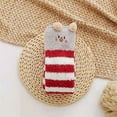 thumbnail image 3 of DQRPSEETB Women's Animal Knee Length Coral Wool Thickened Warm Half Plush Home Stockings Athletic Socks Women Red, 3 of 4