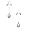 thumbnail image 1 of Oleegame 2PC Stainless Steel Cutlery Set Cat Spoon Short Handle Spoons Flatware Coffee Drinking Tools Kitchen Gadge, 1 of 7
