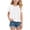 b27-White, variant on KPOPLK Girls T Shirts Ruffle Short Sleeve Summer Pleated Crewneck Casual Tops Tees Blouses Size 13-14 Years,White