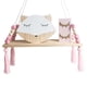 thumbnail image 1 of Wosthever Estante de pared estilo Ins, estante decorativo para niños, colgante con cuerda y tablero de madera, dormitorio de princesa Almacenamiento y organización del hogar No.2 Wosthever HA039705-02, 1 of 6