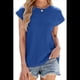 thumbnail image 2 of Camisetas de Entrenamiento de Verano para Mujer, Coloridas, Azules, Talla M, 2 of 10