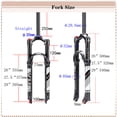 thumbnail image 3 of BUCKLOS 26/27.5/29" XC MTB Air Spring Suspension Fork,1-1/8" Threadless Straight/Tapered Tube, Manual/Remote Lockout,120mm Travel Rebound Adjust, Disc Brake, QR 9mm Axle Type Mountain Bike Front Forks, 3 of 7