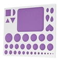 thumbnail image 5 of IFANLANDOR Purple Paper Quilling Tools 1Pack Template Board For Diy Projects And Crafting, 5 of 8