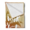 thumbnail image 2 of Saying Soft Flannel Fleece Throw Blanket, Will Work for Travel Funny Saying at Vintage Filtered Background with a Palm Tree, Cozy Plush for Indoor and Outdoor Use, 50" x 70", Multicolor, by Ambesonne, 2 of 5