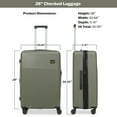 thumbnail image 2 of Lee 21/28 in Unisex 2-Piece Luggage Set, Olive, 2 of 22