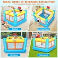 thumbnail image 4 of Adnoom Bounce House for Kids 3-6, PVC Inflatable Bounce House with Basketball Hoop, Indoor Bouncy House with Blower, Outdoor Jumping Castle with Game Map & Basketball, 4 of 9