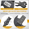thumbnail image 3 of Ktaxon 44in Electric Bass Guitar with 20W Amp, 4 String Flame Style Bass Guitar Starter Kit, Black, 3 of 10