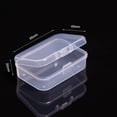 thumbnail image 2 of Mini caja de plástico, caja Rectangular, caja translúcida, caja de embalaje, caja de almacenamiento a prueba de polvo, contenedor de caja de almacenamiento de joyería sólido fuerte, 2 of 5