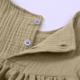 thumbnail image 6 of IROINNID Toddler Girl Dress Outfits Long Sleeve Round Neckline Spring Clothes Girls'Solid Color Princess Dress Round Neck Princess Bow Skirt, 6 of 8
