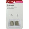 Singer Metal Slip-Stop Thimbles-Small & Medium 2/Pkg