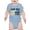 Light Blue, variant on Love You To The Moon And Back. Bodysuit Infant -Smartprints Designs, Newborn
