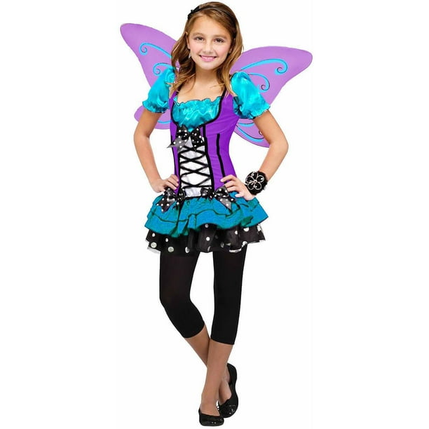 BluePurple Butterfly Girls Dress Halloween Costume