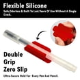 thumbnail image 3 of 15 Pack Adhesive Pencil Holder for Desk, Silicone Pen Holder for Wall Clipboard, Pencil Holders for Classroom Teacher Supplies, Black White Red, 3 of 7