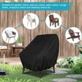 thumbnail image 6 of YEERSWAG Patio Chair Covers 2 Pack, Waterproof Outdoor Chair Protectors 35"x38"x29", Heavy Duty 420D Oxford Fabric with Drawstring & Buckles, Fits Balcony Chairs Stackable Chairs Acapulco Chairs, 6 of 8
