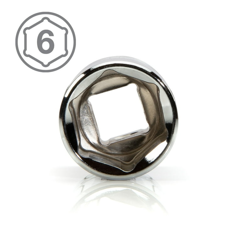 STEELMAN PRO 15-Piece 1/2-Inch Drive Shallow 6-Point Metric Socket