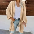 thumbnail image 2 of Lightweight Sweaters For Women Long Sleeve Oversized Open Front Solid Color Knit Cardigan Loose Sweater Tops, 2 of 6