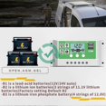 thumbnail image 2 of LCD Display Solar Controller 30A for Lead/Lithium Batteries 12V/24V with Dual USB Charging Ports, 2 of 3