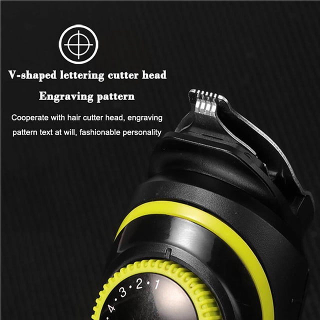 pitrice Men's Electric Clipper Household Rechargeable Beard Trimmer Hair Trimmer